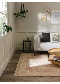 benuta nest Lankakudottu matto Frencie Vaaleanpunainen 80x165 cm Vaaleanpunainen Vintage