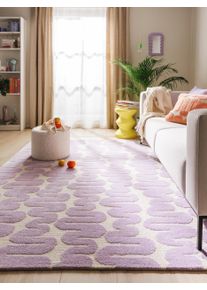 benuta POP Matto Ally Violetti 120x170 cm Violetti Abstrakti