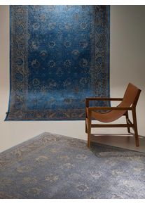 benuta Finest Matto Medea Harmaa/Sininen 80x160 cm Harmaa/Sininen It&auml;mainen,Ornament,Vintage