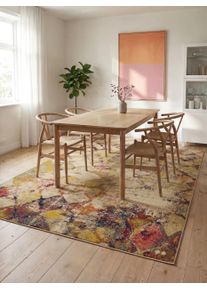 benuta nest Matto Casa Beige/Moniv&auml;rinen 80x150 cm Beige/Moniv&auml;rinen Vintage