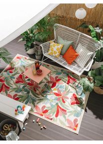 benuta nest Sis&auml;- ja ulkomatto Noelia Moniv&auml;rinen 120x170 cm Moniv&auml;rinen Kukallinen,Rakennemix