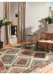 benuta nest Sis&auml;- ja ulkomatto Mirena Moniv&auml;rinen 80x150 cm Moniv&auml;rinen Kelim,Vintage