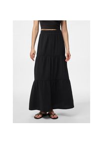 Pieces Maxirock &raquo;PCSIKKA HW MAXI SKIRT WVN NOOS&laquo; mit Stufen