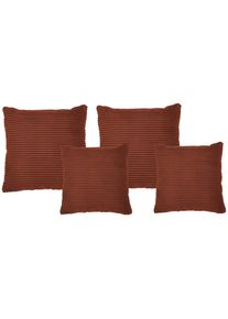 Livetastic , Kupferfarben , Textil , F&uuml;llung: Silikon, Schaumstoffflocken,Silikon, Schaumstoffflocken , 42x53 cm , Made in EU , Heimtextilien, Wohntextilien, Kissen, Zierkissen