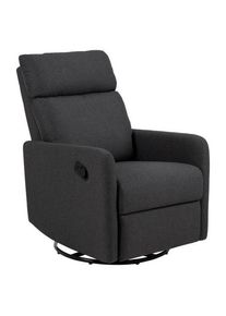 Mid.you , Grau , Textil , Uni , 93.5x99x67 cm , Relaxfunktion , Wohnzimmer, Sessel, Fernsehsessel