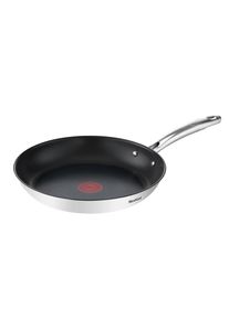 Tefal , Edelstahlfarben , Metall , 2.5 l , rund , backofengeeignet, breiter Sch&uuml;ttrand, antihaftbeschichtet , Kochen & Essen, Pfannen, Bratpfannen