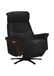 M&Ouml;BELIX M&ouml;belix , Schwarz, Walnussfarben , Holz, Metall, Textil , Eukalyptusholz , Schichtholz , 75x106x87 cm , Wohnzimmer, Sessel, Fernsehsessel