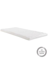 ELLE Ele , Wei&szlig; , Textil , 120x200 cm , Bezug abnehmbar/waschbar, Bezug antimikrobiell beschichtet, Matratzenklasse Silber , Schlafzimmer, Matratzen, Topper