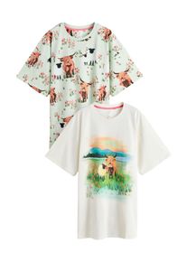 next Damer Natskjorte beige / mint / hvid St&oslash;rrelse XXL