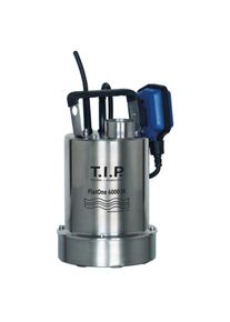 T.I.P. Pool Drainagetauchpumpe - Edelstahl, 6.000 l/h, Flachabsaugend, 6 m F&ouml;rderh&ouml;he, R&uuml;ckschlagventil, FlatOne 6000 IX 30440