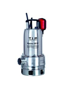 T.I.P. Schmutzwasser Tauchpumpe - Edelstahl, 18.000 l/h, 8 m F&ouml;rderh&ouml;he, 700 W, 30 mm Korngr&ouml;&szlig;e, robust, Maxima 300 IX 30116