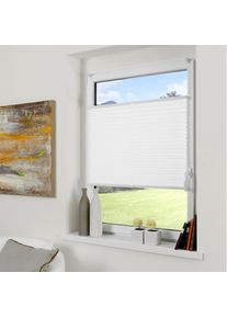 GOOD LIFE, Plissee &raquo;Ada&laquo; Lichtschutz ohne Bohren verspannt Lichtschutz, anthrazit, Obermaterial: 100% Polyester, 120 cm