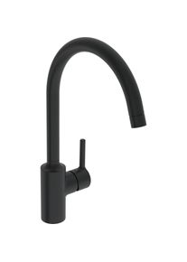 Hansa HansaVANTIS K&uuml;chenarmatur 5222116733 seitenbedient, Niederdruck, Ausladung 247mm, matt-schwarz