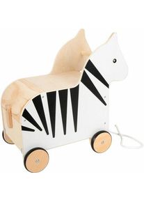Small Foot Spielzeugkiste Zebra | vit/svart