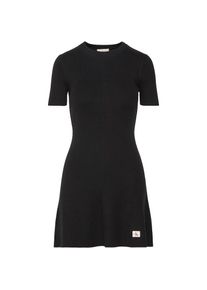 Calvin Klein Jeans, Damen, Minikleid Ohne Tasche Figurbetonte Passform mit Rundhalsausschnitt, Black, L (42) - N-Gr, Kleid von Calvin Klein Jeans 