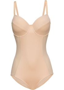 bonprix Body o średnim stopniu modelowania sylwetki, beżowy, 90C