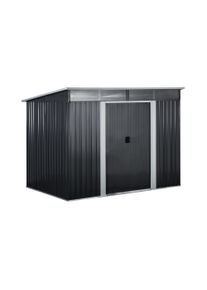 Uniprodo Szersz&aacute;mt&aacute;rol&oacute; - f&eacute;m - 260 x 195 x 202cm UNI_SHED_03