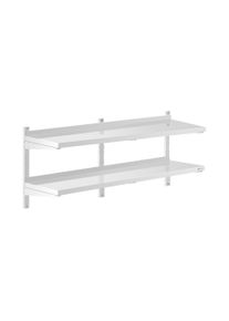 ROYAL CATERING Fali polc - 2 polc - 40 x 140 cm RCWR-1400.4