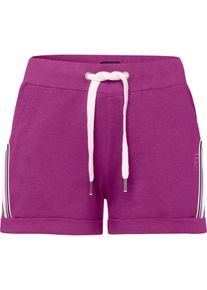 H.I.S. Dames Strandshorts in bessenrood ,maat 32/34, Witt, 77% Katoen, 20% Polyester, 3% Elastan