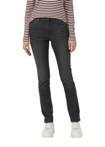 Slim-fit-Jeans s.Oliver "Betsy", Damen, Gr. 42, L&auml;nge 32, schwarz (schwarz used), Denim/Jeans, Obermaterial: 84% Baumwolle, 14% Polyester, 2% Elasthan, slim fit, Jeans Slim-fit-Jeans, mit Stretch