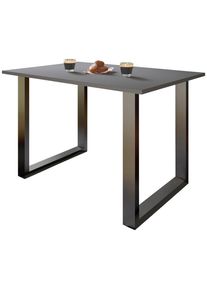 Mid.you , Anthrazit, Schwarz , Holzwerkstoff , 80x76x140 cm , B&uuml;rom&ouml;bel, Schreibtische, Schreibtische