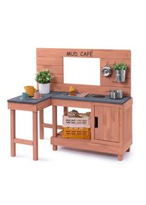 Muddy Buddy , Altrosa , Holz , 60x95x100 cm , Fsc, EN 71, Europ&auml;ischer Sicherheitsstandard , mit Holzschutz vorbehandelt , Spielwaren, Spielzeug, Kinderk&uuml;chen & Werkb&auml;nke
