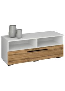 Mid.you , Honigeiche, Wei&szlig; , Holzwerkstoff , 95x39x40 cm , stehend , Wohnzimmer, TV-M&ouml;bel, TV- & Lowboards