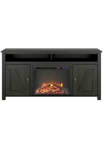 Mid.you , Schwarz , Metall, Holzwerkstoff , Holz , 151x40x75 cm , stehend , Wohnzimmer, TV-M&ouml;bel, TV- & Lowboards