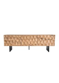 Livetastic , Akaziefarben , Holz , Akazie , massiv , 160x56x37 cm , stehend, handgemacht , Wohnzimmer, TV-M&ouml;bel, TV- & Lowboards