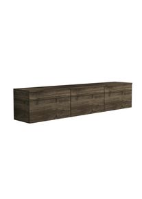 Livetastic , Walnussfarben , Holzwerkstoff , Holzoptik , 160x35x32 cm , h&auml;ngend, Beleuchtung , Wohnzimmer, TV-M&ouml;bel, TV- & Lowboards