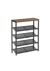 Mid.you , Braun, Schwarz , Metall, Holzwerkstoff , 75x93x28 cm , stehend ,