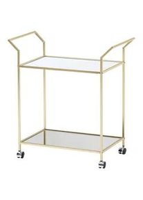Wohnling Servierwagen Goldfarben