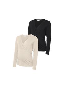 MAMALICIOUS 2er Pack Top &raquo;Mlkerrie&laquo; - Damen - Gr. S - braun