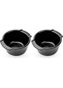 Peugeot Auflaufform Ramekin Duo satinschwarz 11 cm/20 cl, Auflaufform, Schwarz