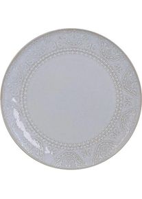 Domoletti Plate lunch White arabic, &Oslash; 26.6 cm, white, Teller, Weiss