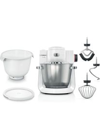 Bosch Hausger&auml;te Serie 6 Stand Mixer, K&uuml;chenmaschine, Weiss, Silber