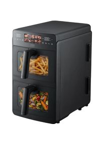 Promis 53 Doppel-Vertikal-Fettfreifritteuse 10 l, Fritteuse, Schwarz