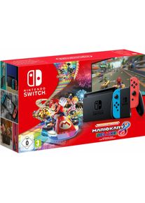 Nintendo Switch Mario Kart 8 Deluxe Bundle, Spielkonsole, Blau, Rot