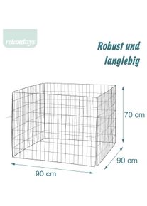 Relaxdays, Komposter + Gartensack, Metall-Komposter (560 l)