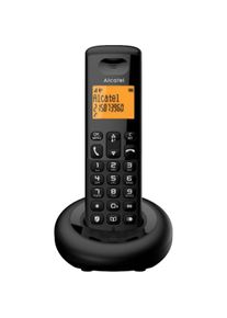 Alcatel E160 Schwarzes schnurloses DECT-Telefon mit, Telefon, Schwarz
