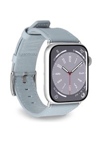 Puro E-Classic Band f&uuml;r Apple Watch 42, 44, 45 und 49mm (Kunstleder), Uhrenarmband, Blau