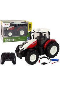 Lean Toys Traktor-Landmaschine 1:24 2,4 GHz R/C-Fernbedienung Lichteffekte