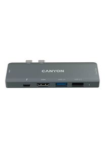 Canyon DS-5 - docking station - USB-C - 7-slot - HDMI