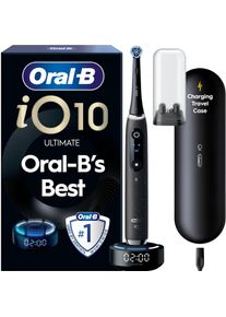 Oral-B, Elektrische Zahnb&uuml;rste, Oral B - iO 10 Electric Toothbrush - Cosmic Black - 1 Brush Head, Charging Travel Case
