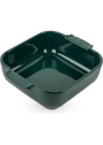 Peugeot Auflaufform quadratisch waldgr&uuml;n 21 cm, Auflaufform, Gr&uuml;n