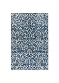 Villeroy & Boch Villeroy & Boch Flachwebeteppich, Blau, Creme, Textil, orientalisch, rechteckig, 120x170 cm, Oeko-Tex&reg; Standard 100, in verschiedenen Gr&ouml;&szlig;en erh&auml;ltlich, pflegeleicht, strapazierf&auml;hig, Teppiche und B&ouml;den, Teppiche, Moderne Teppiche