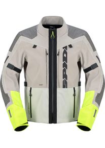 Spidi Frontier Pro, kurtka tekstylna H2Out , kolor: Beżowy/Szary/Neonowyowy-Ż&oacute;łty , rozmiar: 3XL