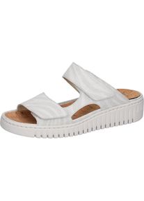 Waldl&auml;ufer Waldl&auml;ufer Pantolette &raquo;H-WILLOW&laquo; Sommerschuh, Hausschuh, Klettschuh in Komfortweite H (= sehr weit) wei&szlig;, Gr&ouml;&szlig;e 7