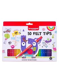 Bruynzeel Felt-Tip Pens Set 50 Colors