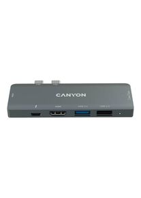 Canyon DS-5 - docking station - USB-C - 7-slot - HDMI